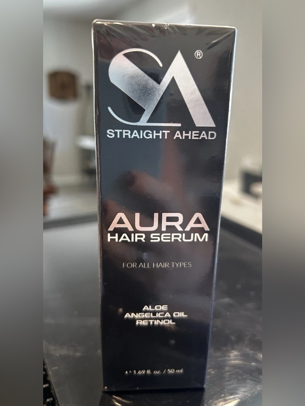 Straight Ahead Aura Hair Serum – Black